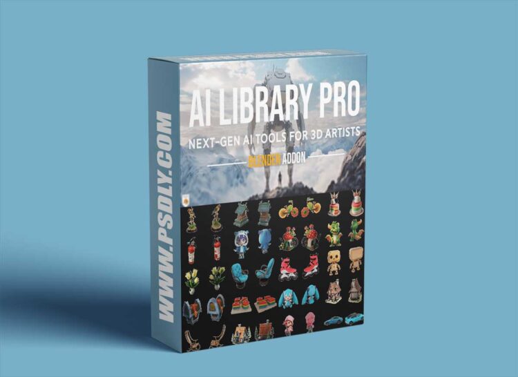 Blender Market - Blender AI Library Pro v1.2.0 1 Blender Market - Blender AI Library Pro v1.2.0