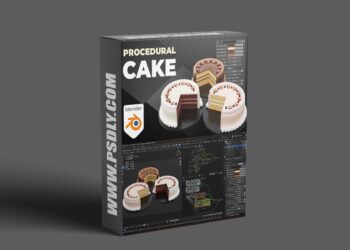 Blender Market - Procedural Cake | Blender Geometry Nodes