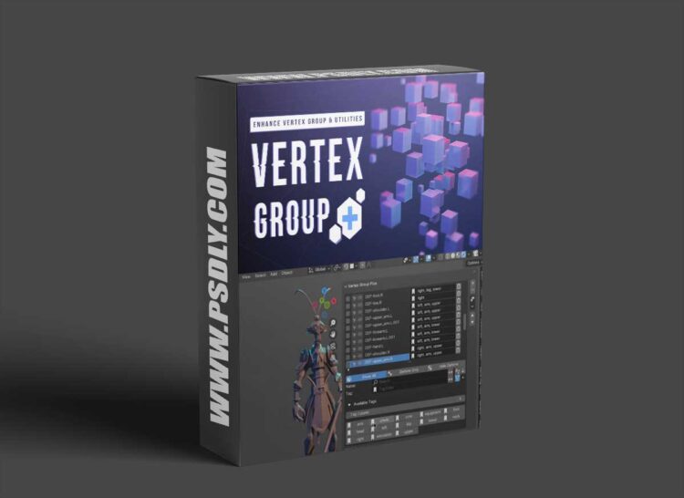 Blender Market - Vertex Group Plus - Enhanced Vertex Group & Utilities 1 Blender Market - Vertex Group Plus - Enhanced Vertex Group & Utilities