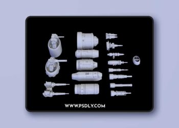 Cgtrader - Scifi Laser Engine 3D Model