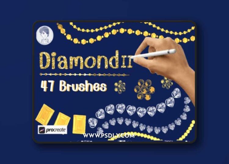 Diamond II Brush Set for Procreate 1 Diamond II Brush Set for Procreate