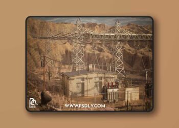 Fab - Electrical Substation 3D Model