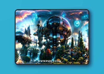 Fab - Futuristic City HDRI Panorama