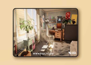 Fab - Will's Room Environment (Will'ss Room Environment House Home Interior Bed )