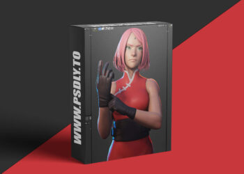 Gumroad - Sakura Haruno - Character Creation in Blender