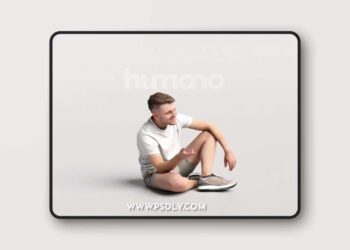 Humano - Posed 034-1861 Man 3D Model