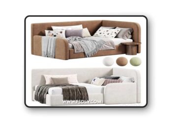 Lakki Kids Bed 3D Model