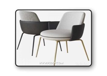 Merwyn dining chair domo 02 3D Model