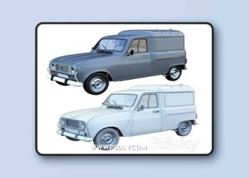 Renault R4 F4 3D Model