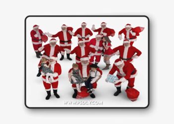 3DTree - Santa Collection x12 3D Model
