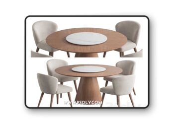 3dsky Pro - Angel Cerda table Aston chair