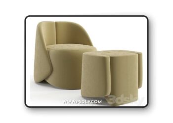 3dsky Pro - Baxter Keren little armchair