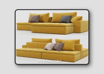 3dsky Pro - Calligaris Lounge sofa 3D Model