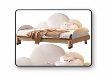 3dsky Pro - Contemporary White Daybed by Litfad