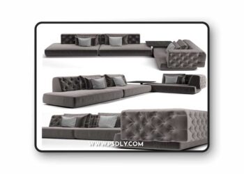 3dsky Pro - Gallotti & Radice Fiona sofa