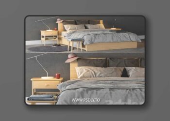 3dsky Pro - Ikea Malm Bed 3D Model