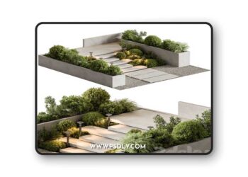 3dsky Pro - Landscape Furniture stairs - Set 100