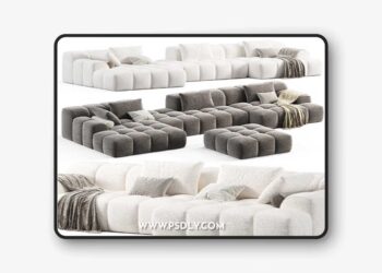 3dsky Pro - Luzaro Magnetic Sofa 3D Model