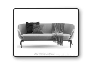 3dsky Pro - Minotti Belt Sofa 3D Model