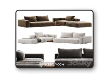 3dsky Pro - Minotti Horizonte Modular Sofa