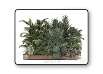 3dsky Pro - Outdoor Garden Set Bush and Tree 2565