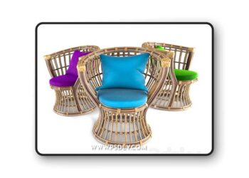 3dsky Pro - Rattan chair Mazenetti Furniture