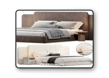 3dsky Pro - Roma Bed by Design 3D Model