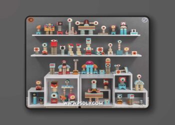 3dsky Pro - Toys and furniture set 30 3D Model