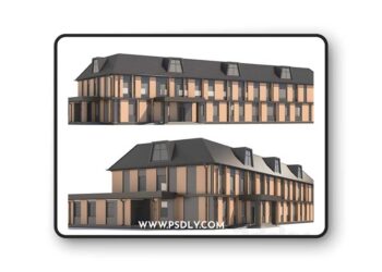 3dsky Pro - Two-story municipal building