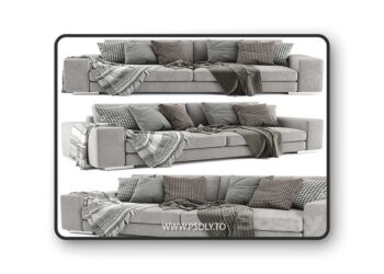 3dsky Pro - Verzelloni Holden 2 Seats Sofa