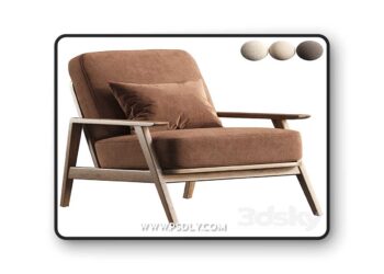 3dsky Pro - Vintage chair Linna 3D Model