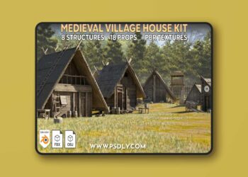 Artstation - Medieval Village House Asset Pack