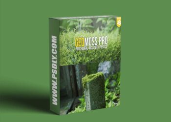 Blender Market - Geomoss Pro: Physical Moss Addon