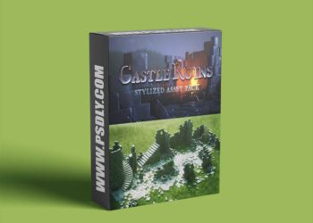 Blender Market - Stylized Castle Ruins Asset Pack