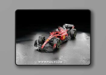 CgTrader - F1 2023 Ferrari SF-23 Low-poly 3D model