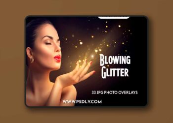 CreativeMarket - 29 Blowing Glitter Photo Overlays - 5224211