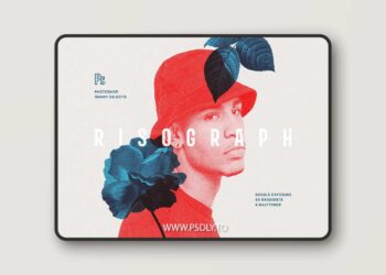 CreativeMarket - Risograph Double Exposure Effect - 5886223