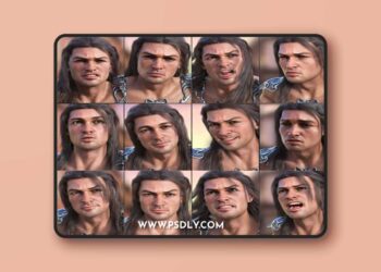 Daz3d - Greek Hero Expressions for Genesis 8.1 and Noa 8.1