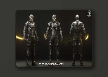 Fab - Cyber Ninja 3D Model