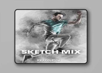 GraphicRiver - Sketch Mix Photoshop Action - 25082364