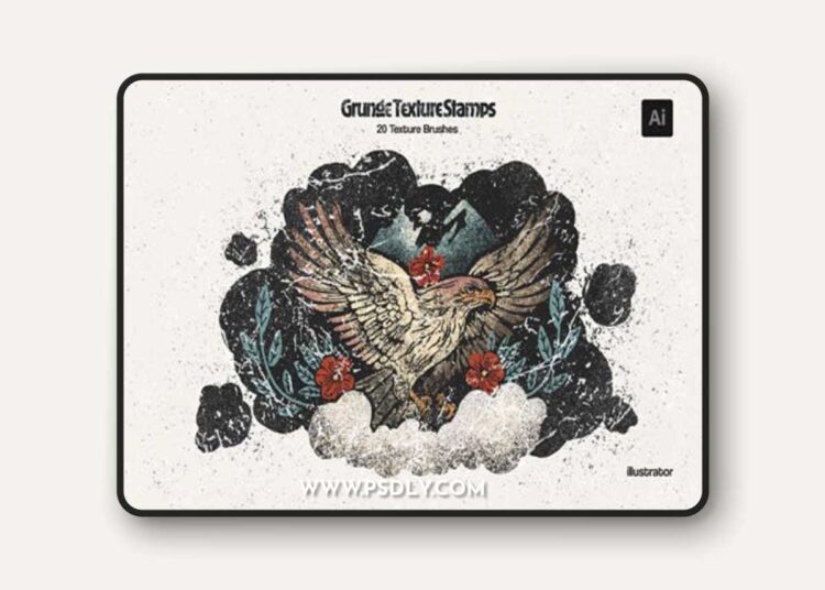 Grunge Texture Stamps - Illustrator Brushes 1 Grunge Texture Stamps - Illustrator Brushes