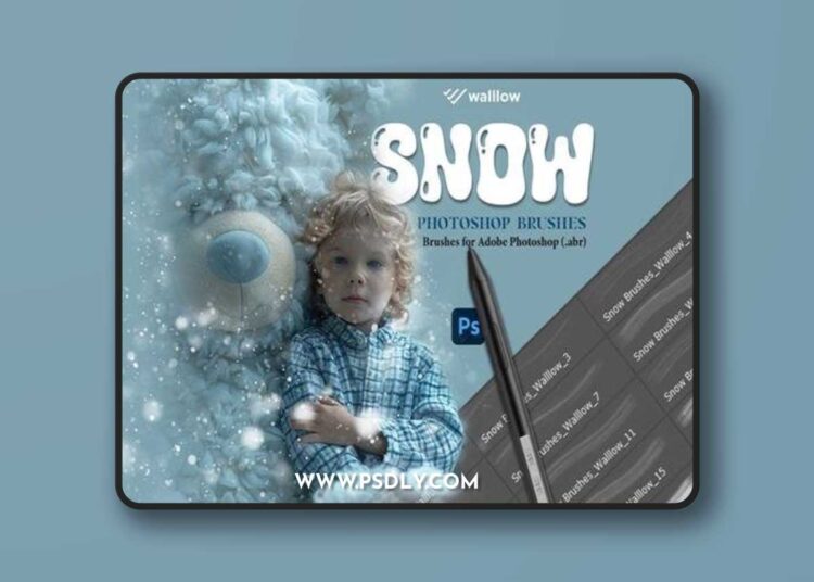 Realistic Snow Photoshop brushes | Winter effects 1 Realistic Snow Photoshop brushes | Winter effects
