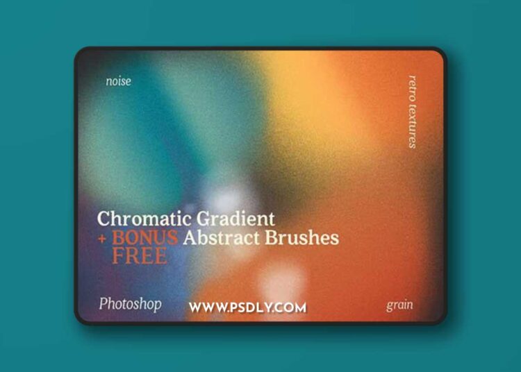 Retro Chromatic Gradient Colors + Brushes 1 Retro Chromatic Gradient Colors + Brushes