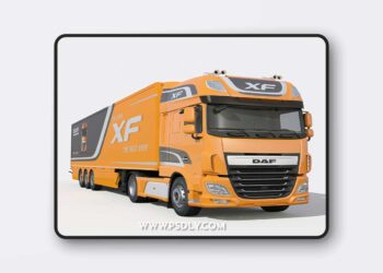 Turbosquid - Truck DAF XF Model