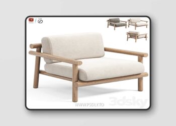 3DSky Pro - Ayana armchair by B&B Italia