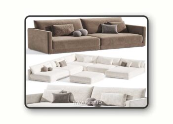 3dsky Pro - Blanche Katarina Corner Sofa By blanche