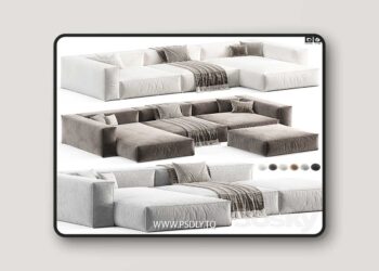 3dsky Pro - Boca Navi Modular sofa