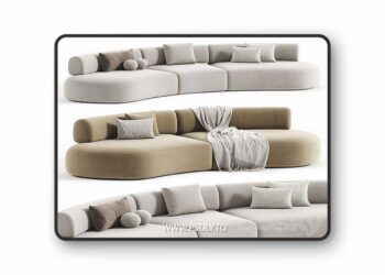 3dsky Pro - Bon Bon sofa 3D Model