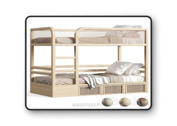 3dsky Pro - Bunk bed 3D Model