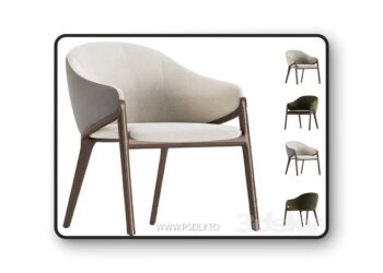 3dsky Pro - Chair Angel Cerda ACH200 walnut